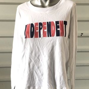 1901 Teeshirt long sleeve White Independent Size S TShirt